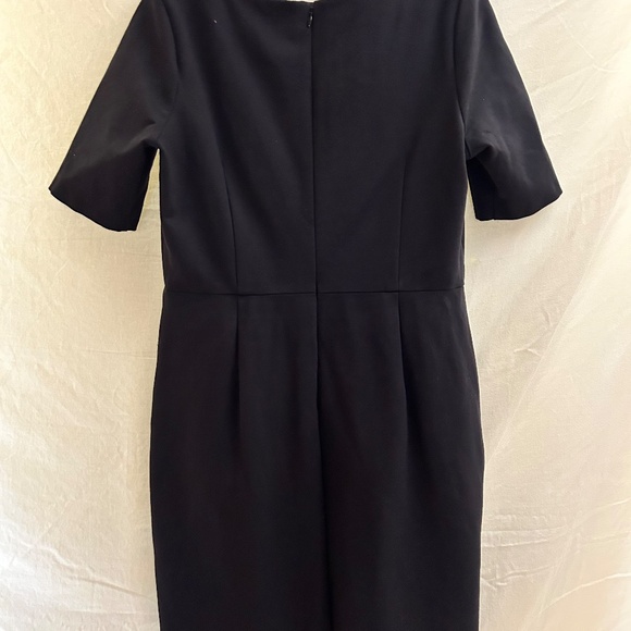 Lands’ End Black Sheath Dress -Classic Work Dress – Size 14P - Picture 6 of 10